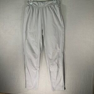 Adidas Womens Track Pants‎ Gray Joggers Side Zip Athletic Size L